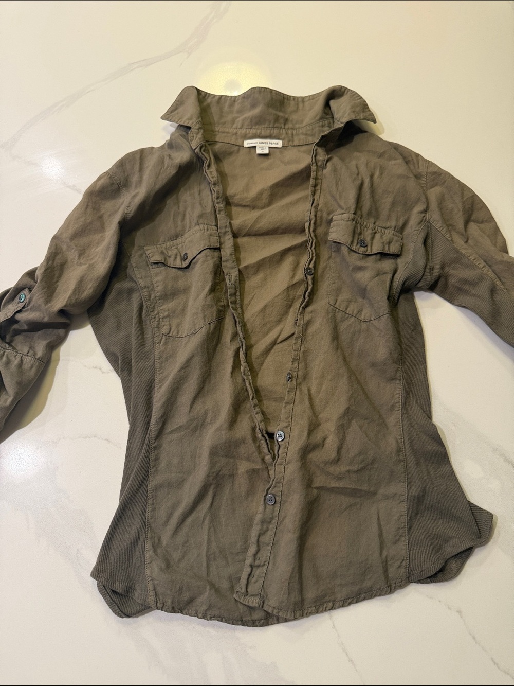 James Perse Green Shirt